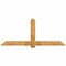 Ekena Millwork Eugene Rough Sawn Timber Gable Bracket, Western Red Cedar, 84"W x 35"H x 4"D x 6"F, 10/12 Pitch GBW084X35X0406EUG00RWR - alternate 1